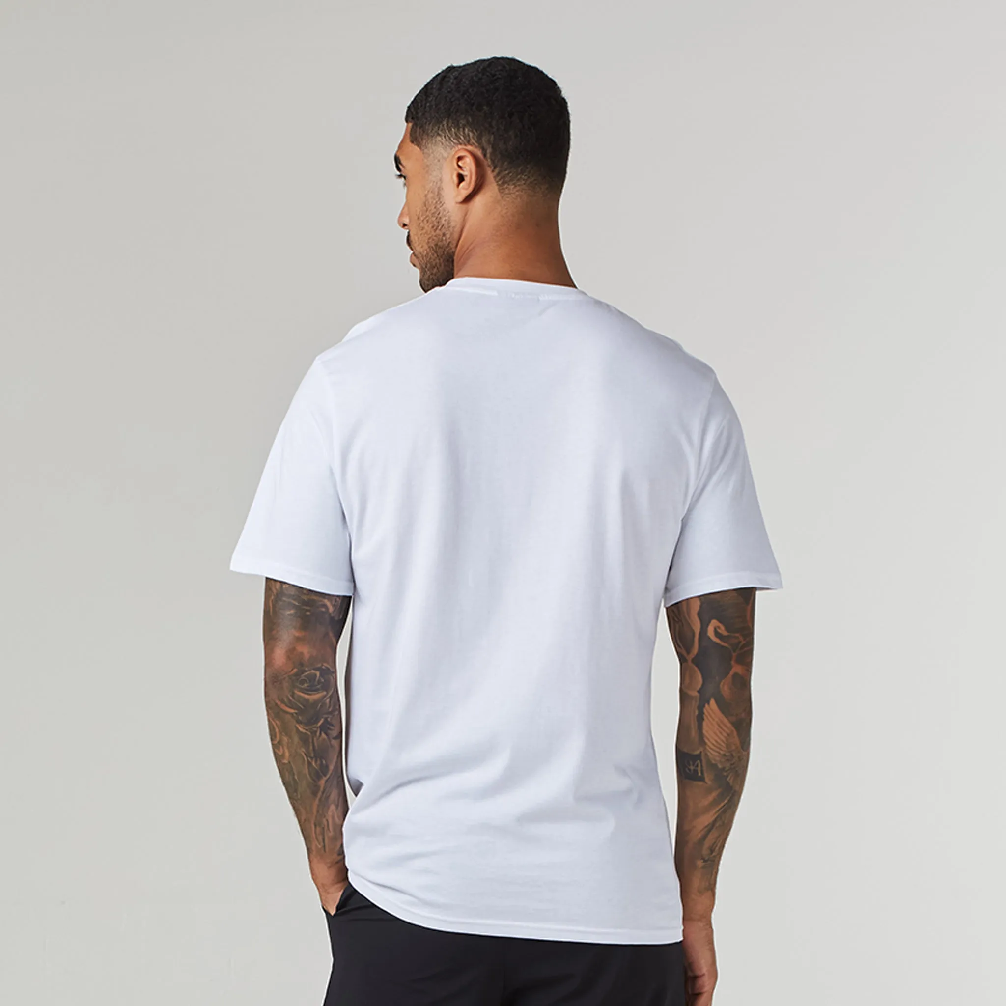 3-Pack Regular Fit T-Shirts | White Graphite Black