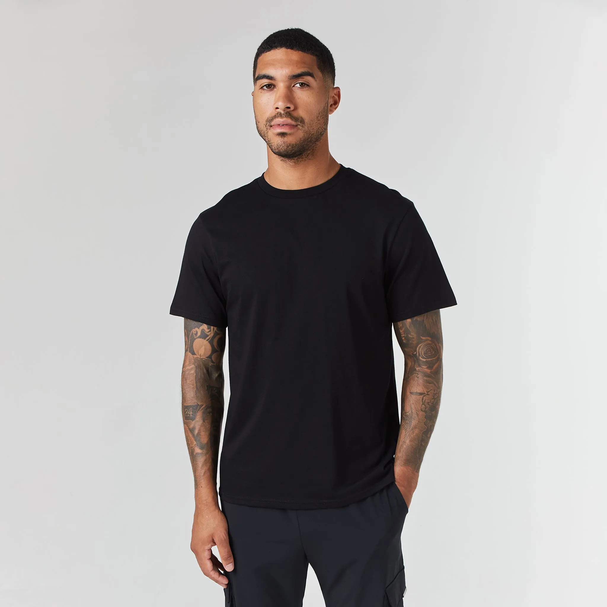 3-Pack Regular Fit T-Shirts | White Graphite Black