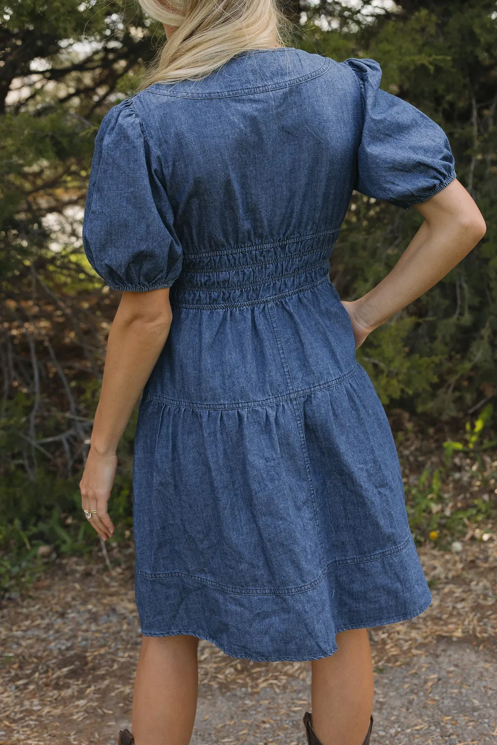 Addie Dress-Denim