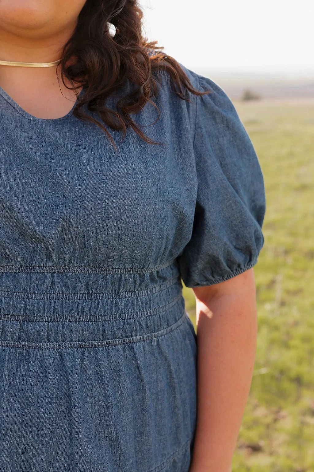 Addie Dress-Denim