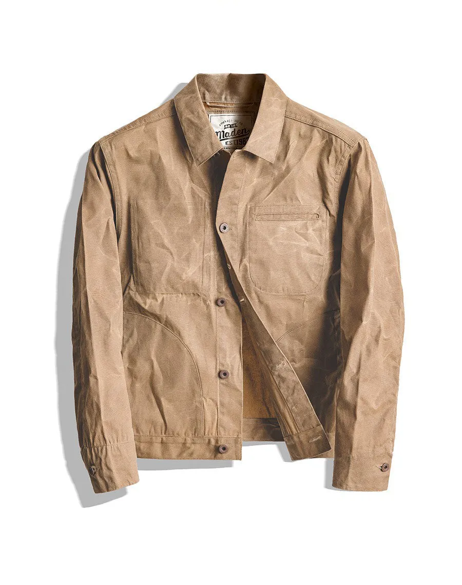 American Retro Yellowstone Canvas Oil Wax Men's Coat