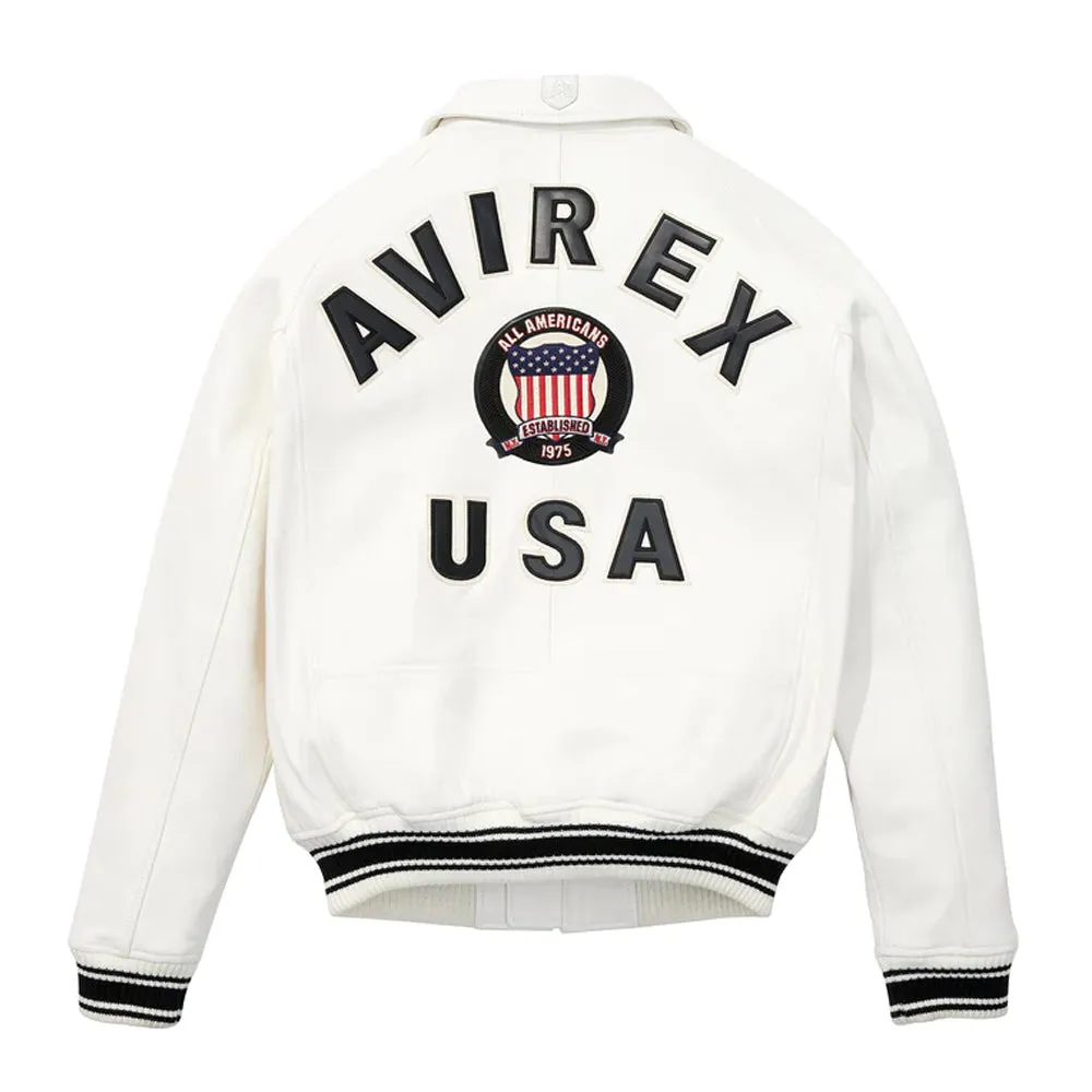 Avirex Icon Bomber Leather Jacket