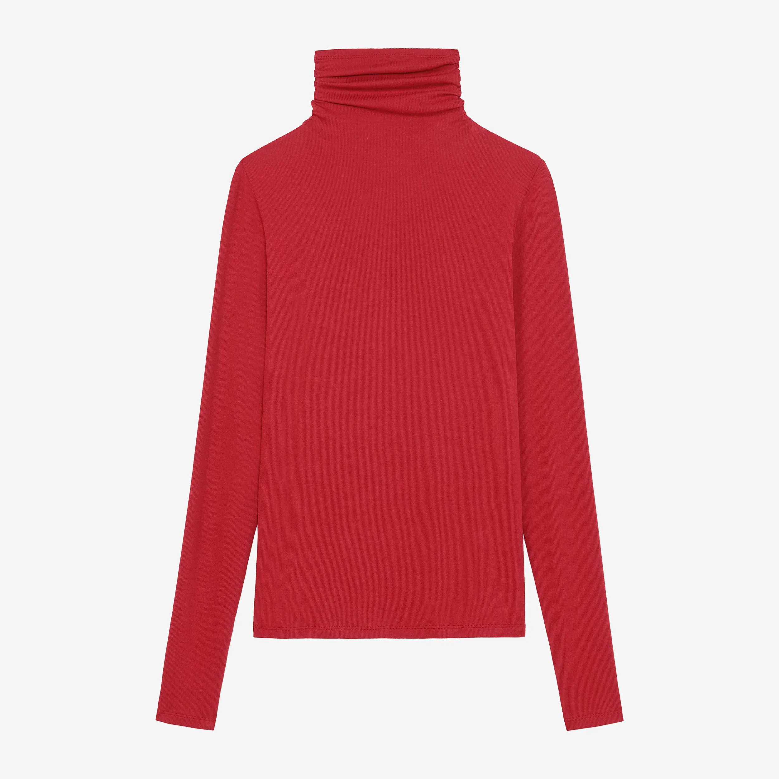 Axam Layering Turtleneck - Organic Ribbed Pima Cotton :: Cardinal