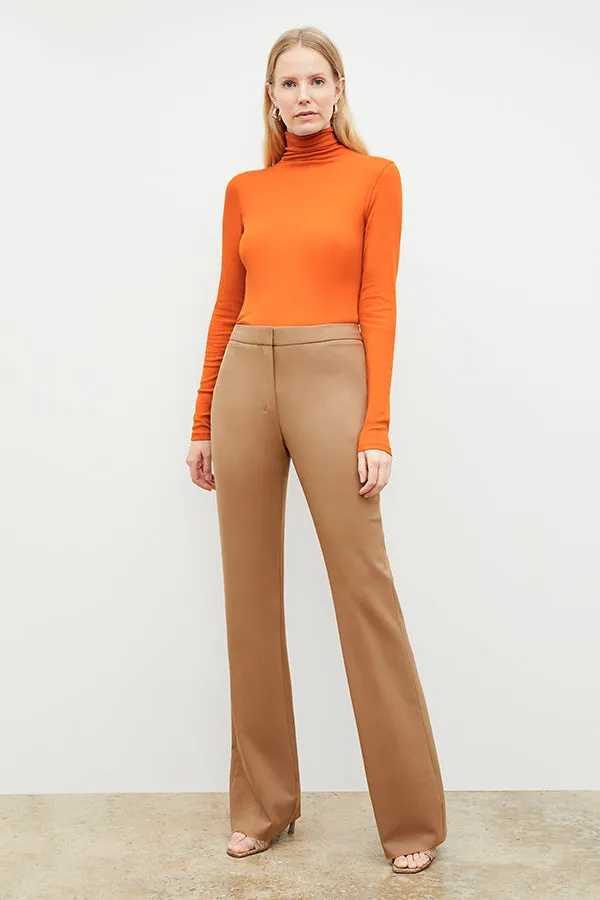 Axam Layering Turtleneck - Ribbed Pima Cotton :: Clementine