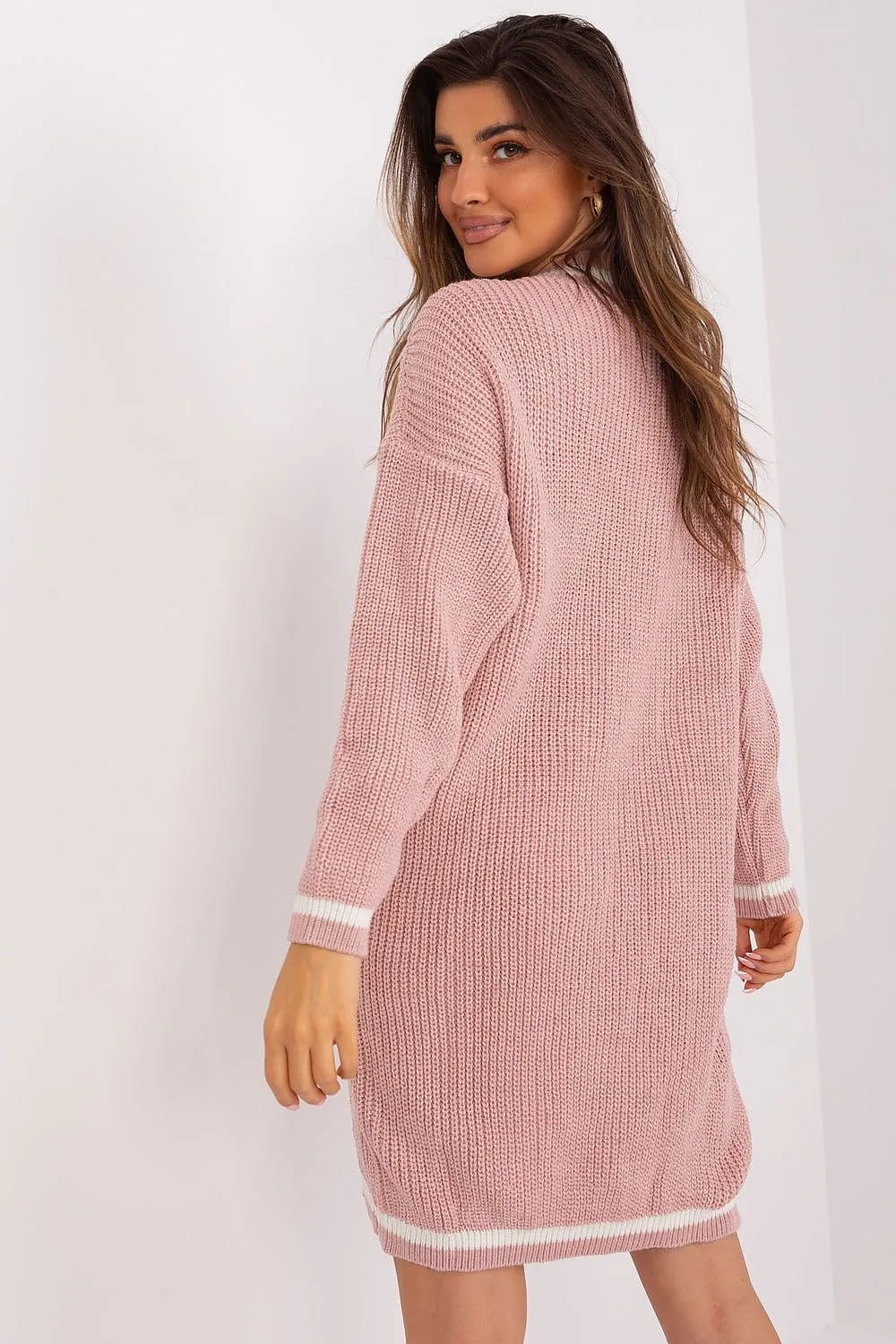 BADU Casual European  Women's Knee-length Sweater Dress-model 189338