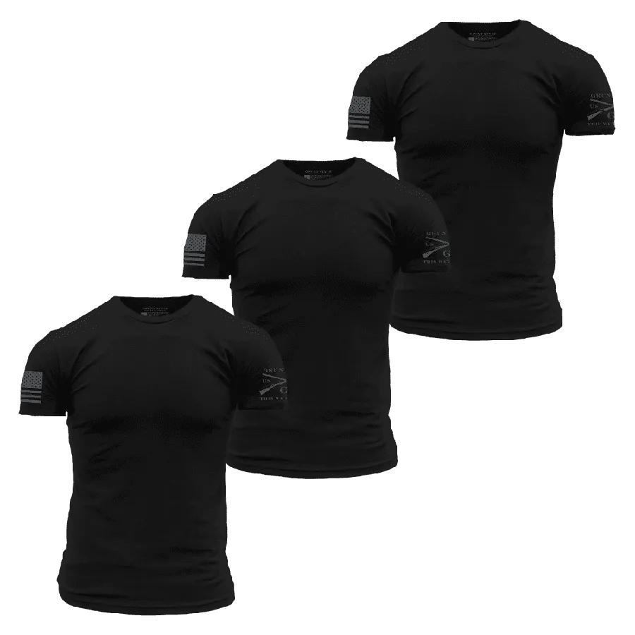 Basic T-Shirts - Black - 3 Pack