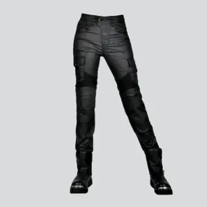 Biker women's cargo jeans