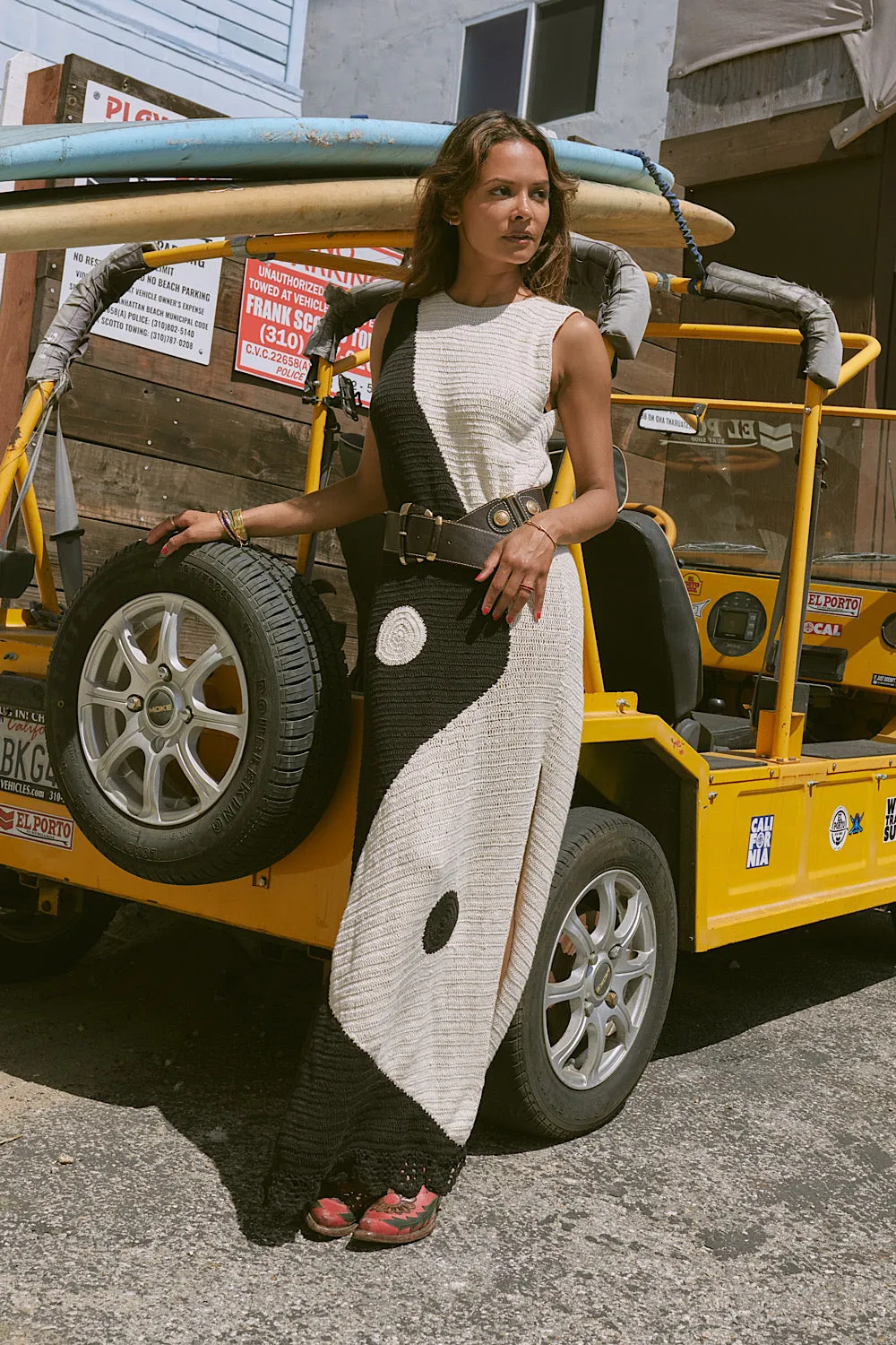 Black Summer Hand Crochet Maxi Dress