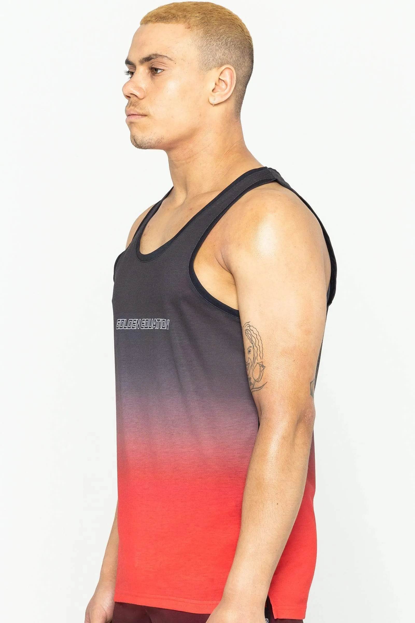 Bleecker Gradient Print Men's Vest - Red