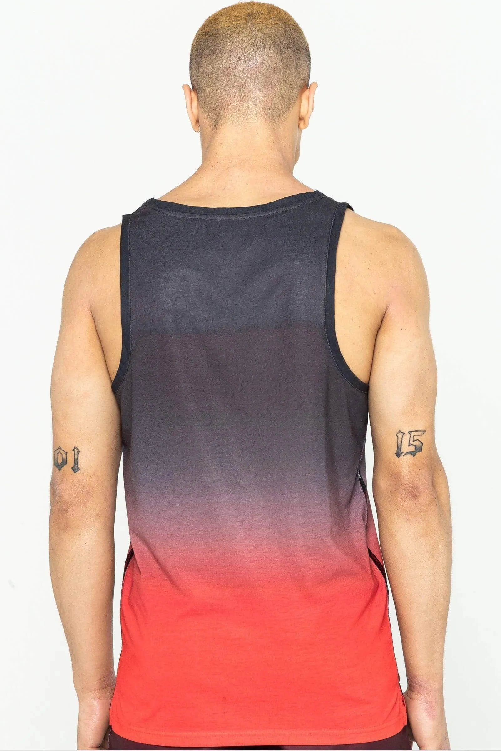 Bleecker Gradient Print Men's Vest - Red