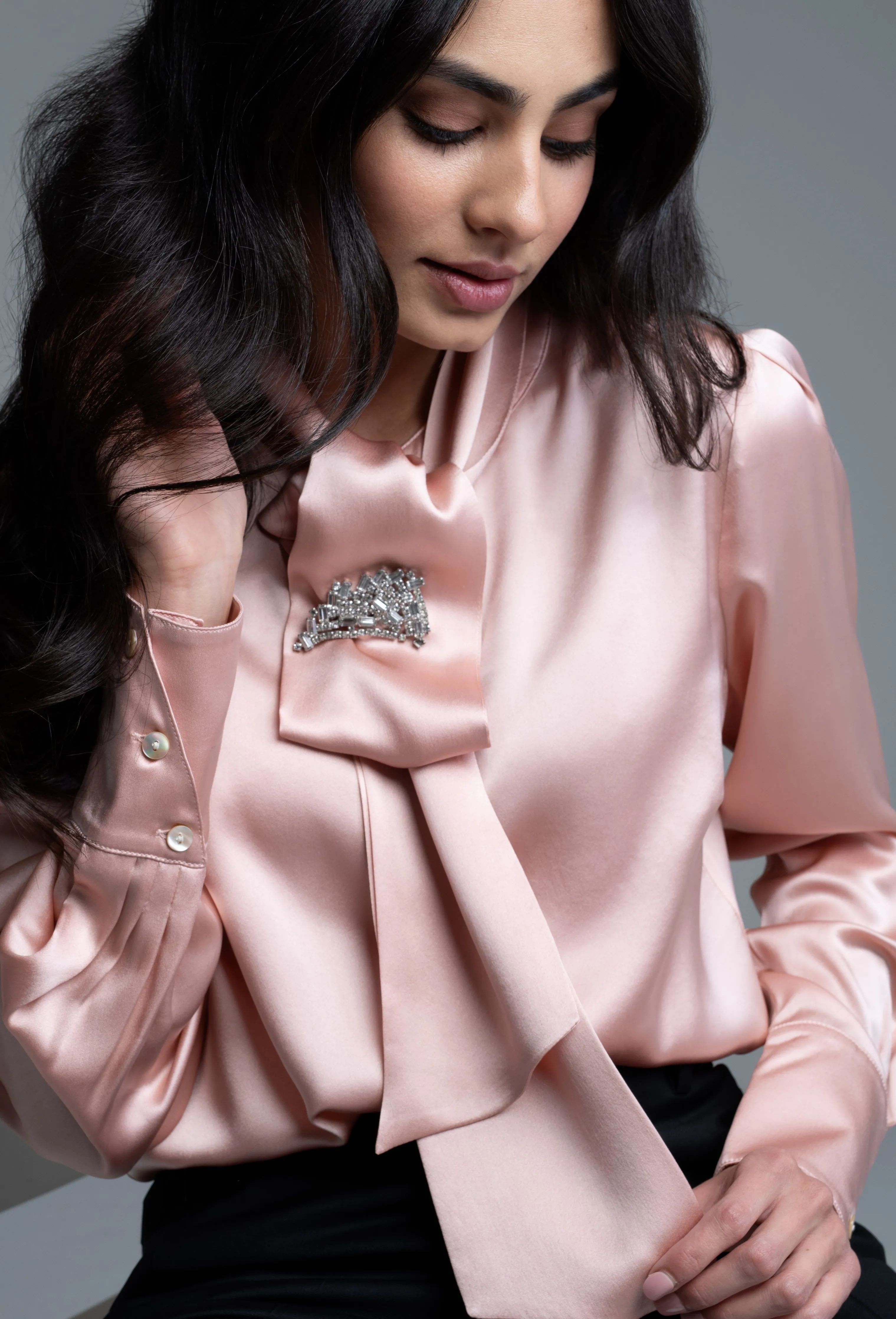 Blouse - Long Sleeve - Blush