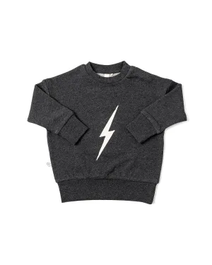 boxy sweatshirts - lightning on blacktop