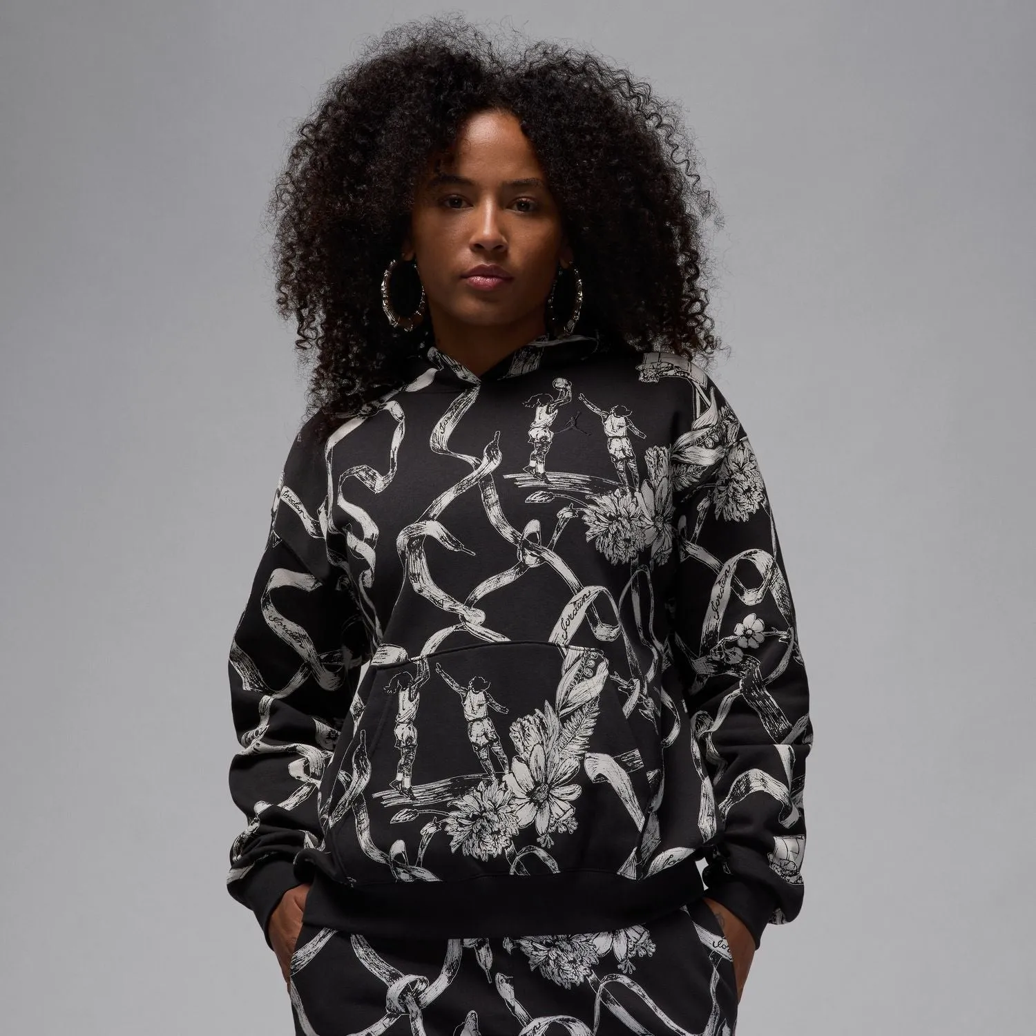 Brooklyn Fleece AOP PO Hoody - Womens