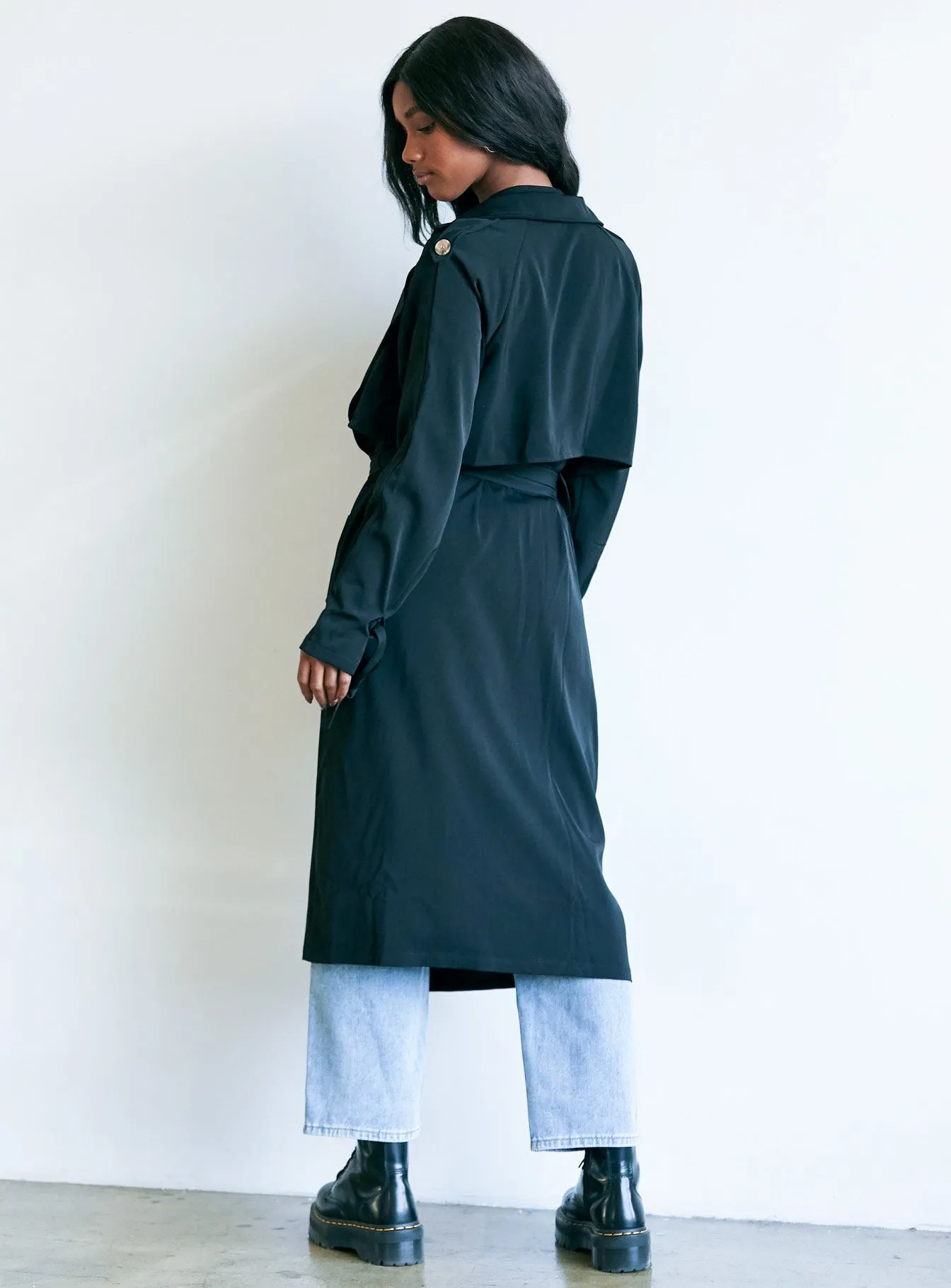 Cassie Trench Coat Black