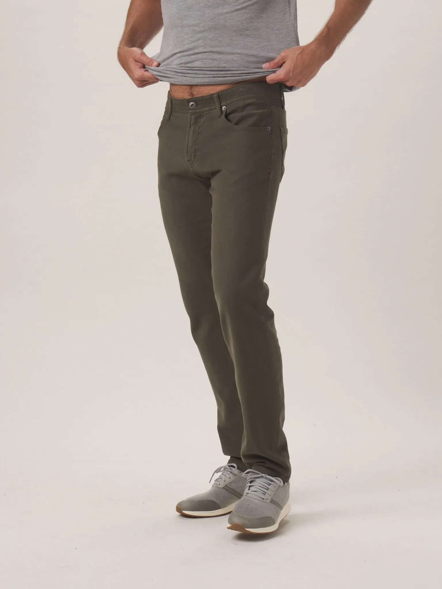 Comfort Terry Pant in Olive