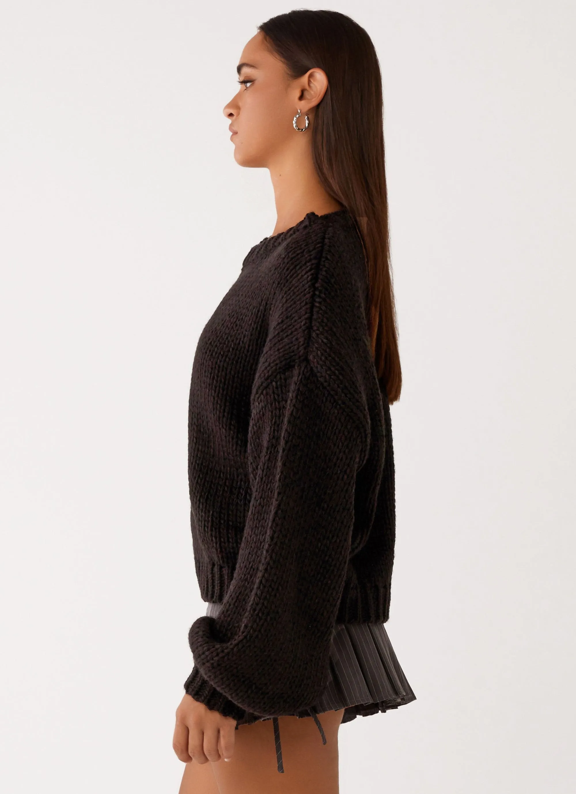 Costella Knit Sweater - Black