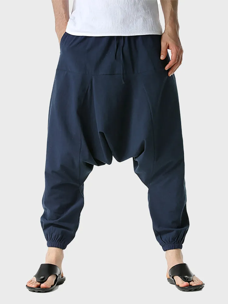 Cotton and Linen Loose Pants