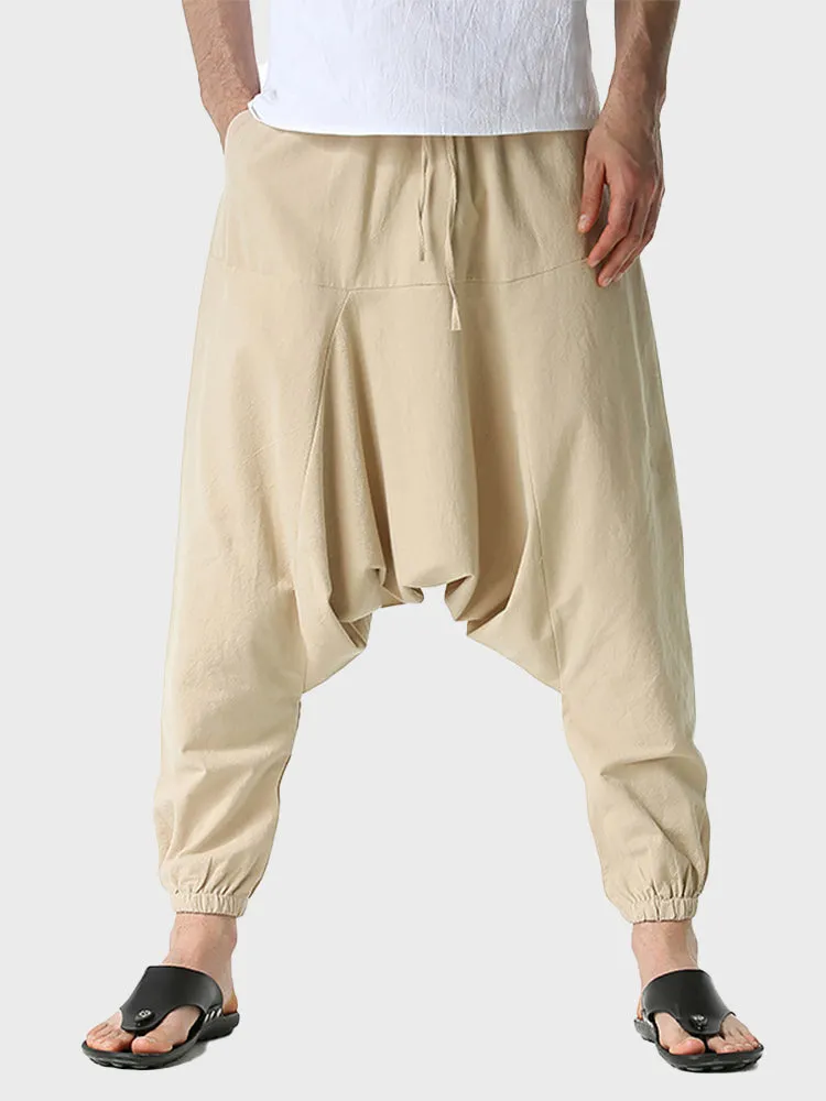 Cotton and Linen Loose Pants