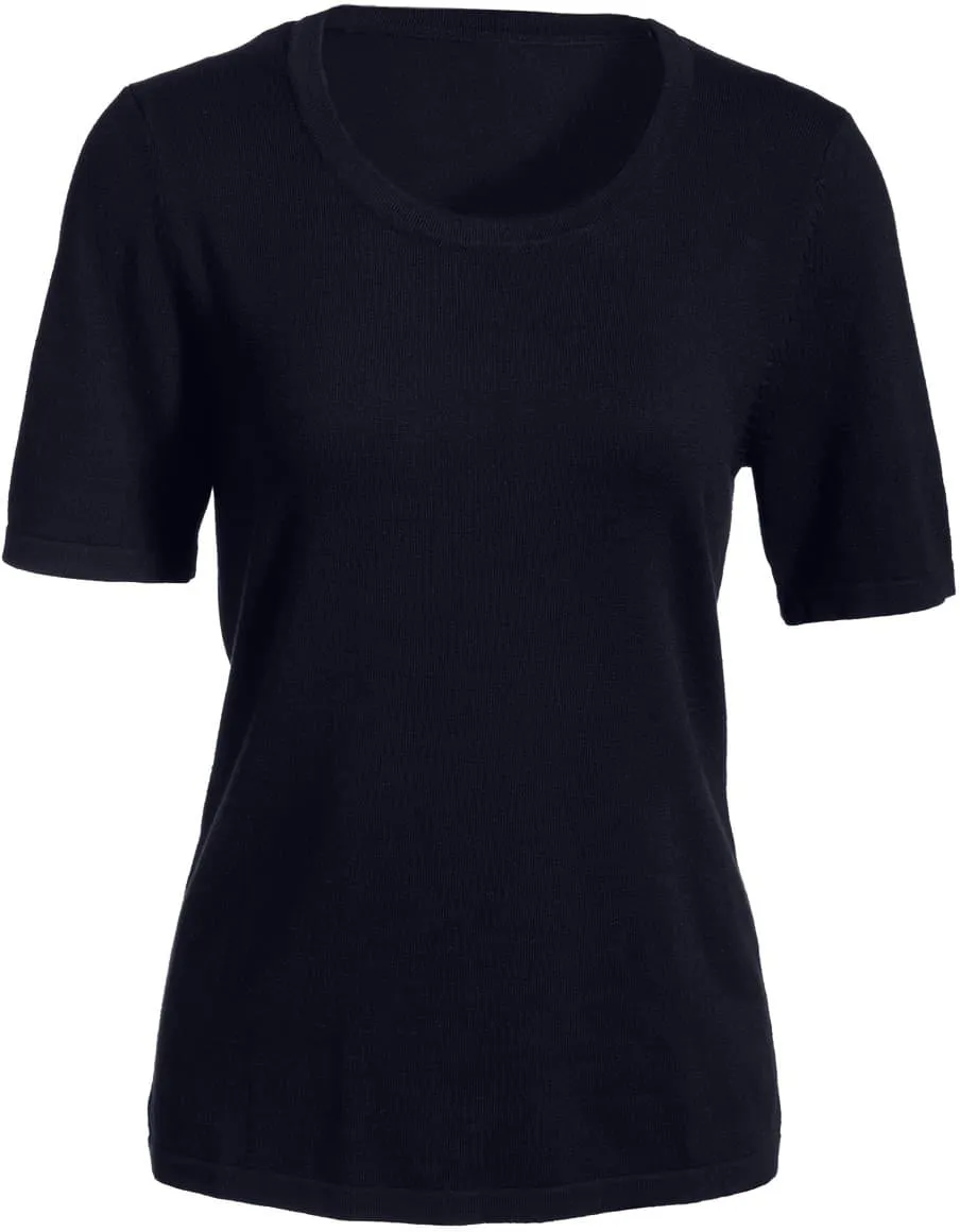 Edwards Ladies Short Sleeve Scoop Neck Sweater