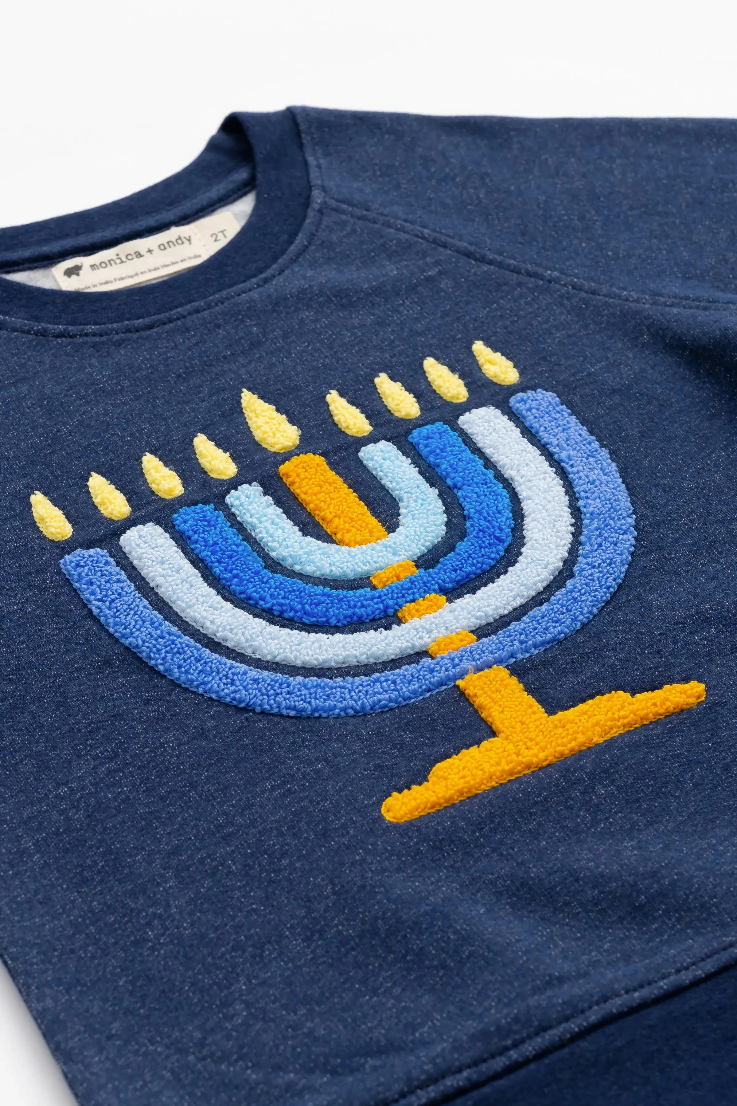 Embroidered Crewneck Sweatshirt_Dreidel Dreidel