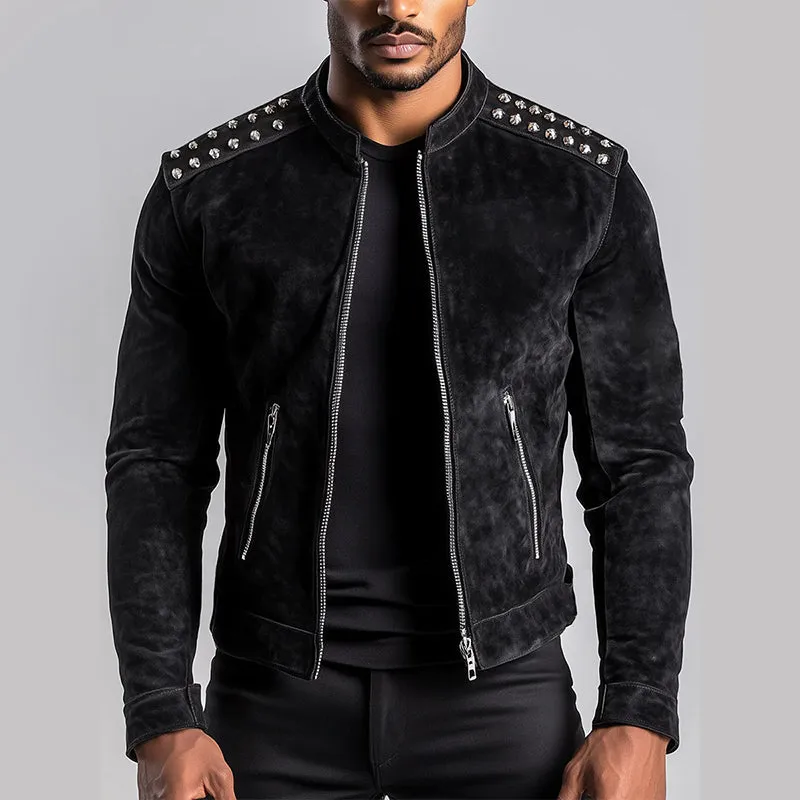 Exquisite Black Suede Jacket