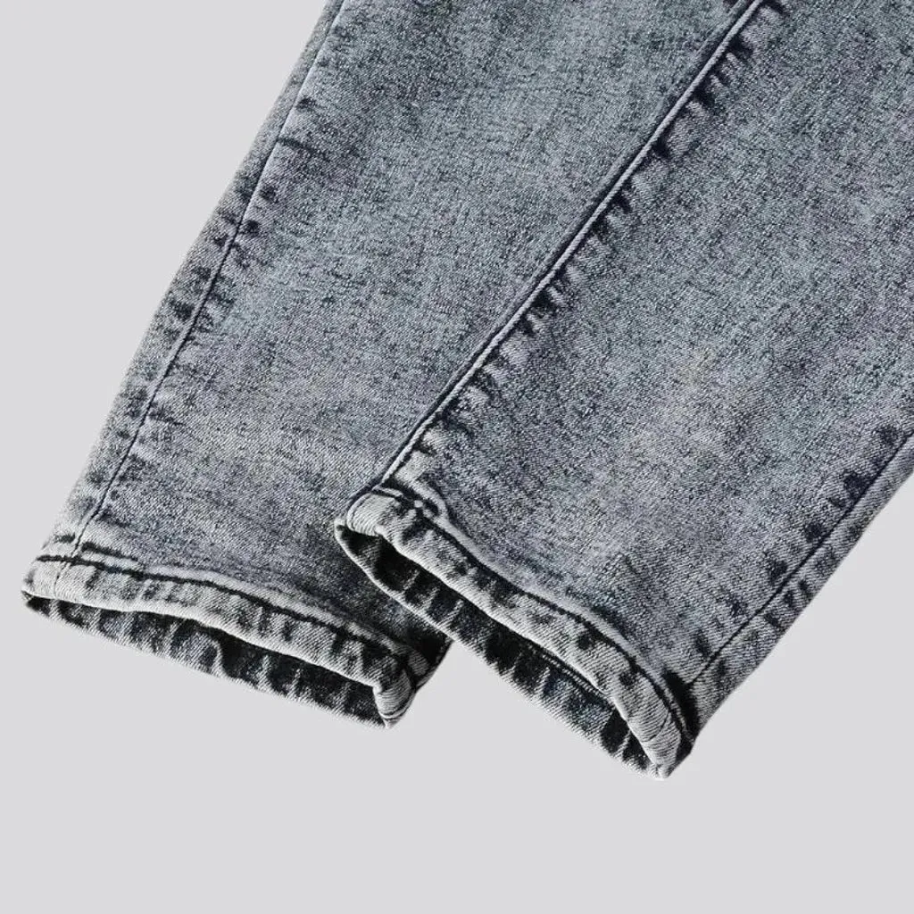 Fashionable acid wash jeans for men