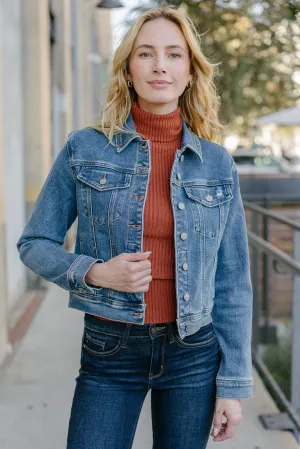 Jana Classic Vintage Wash Denim Jacket