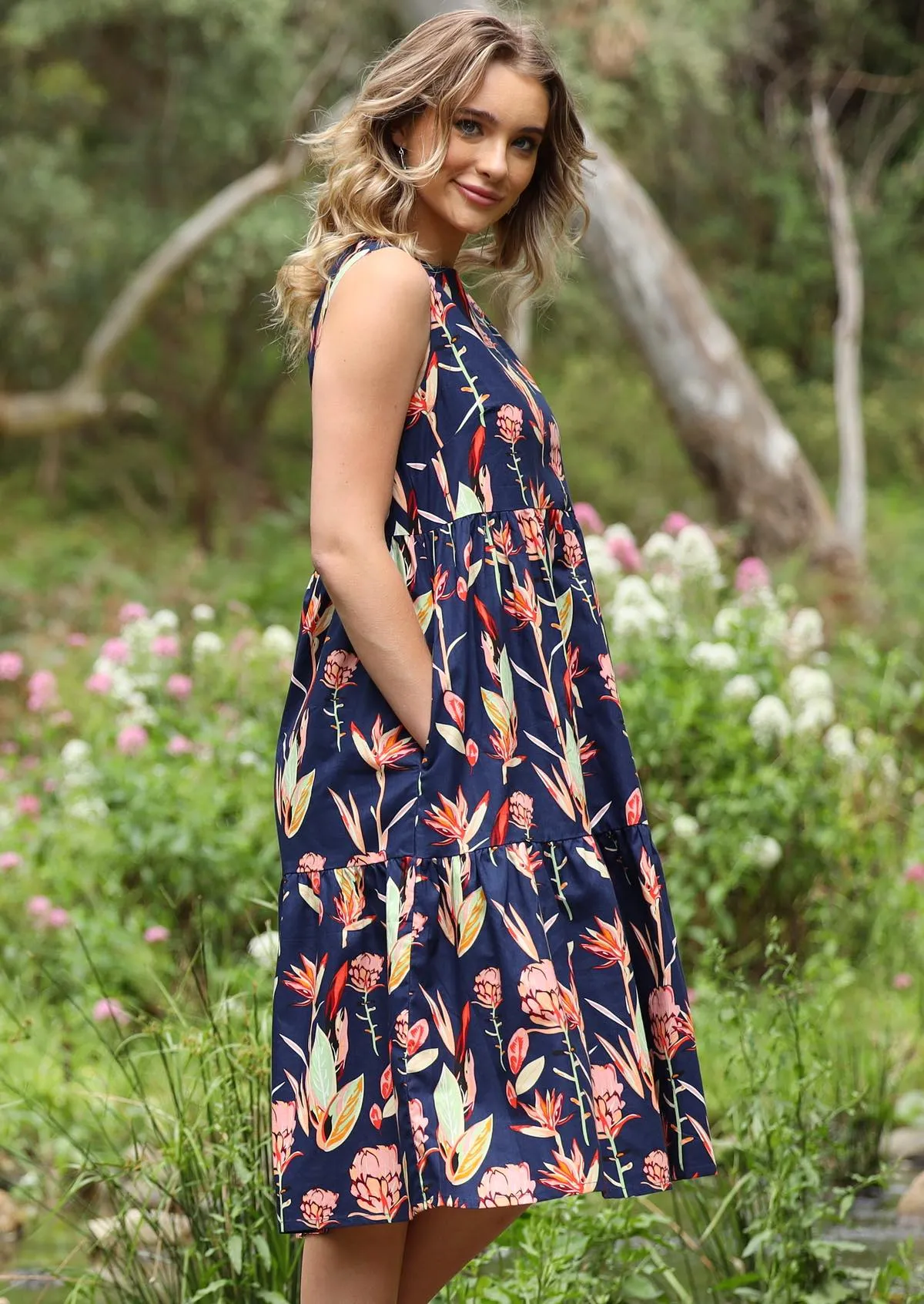 Karma East Harper Dress Bird of Paradise