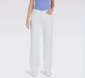 MAC JEANS - Dream Wide Leg Jeans in White