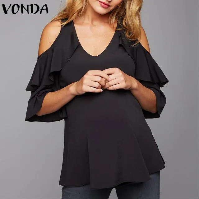 Maternity Off Shoulder Blouses