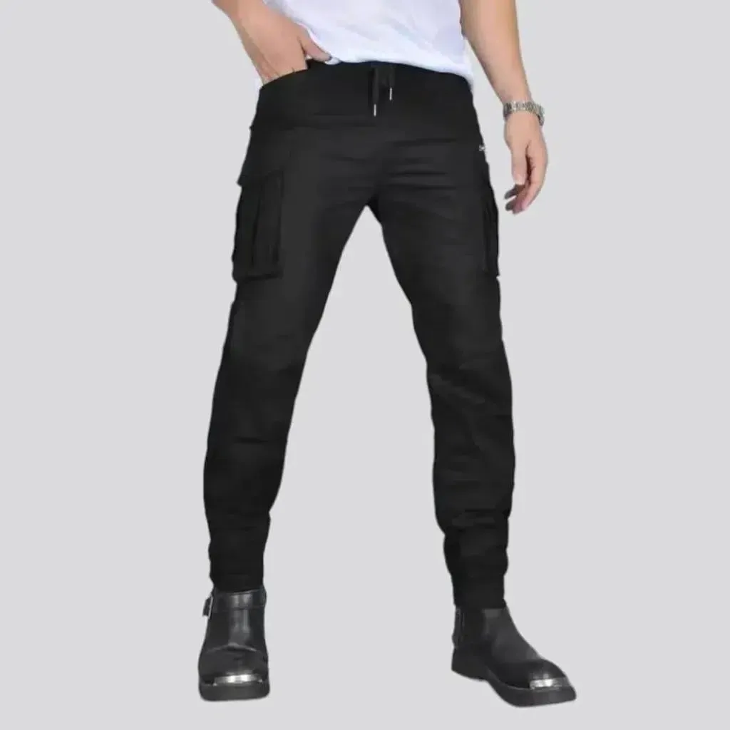 Monochrome men's biker jeans