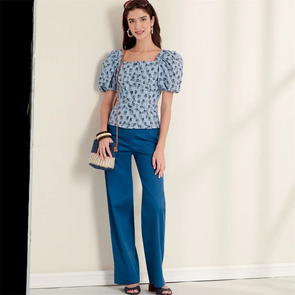 New Look Sewing Pattern N6678 Misses' Top and Trousers