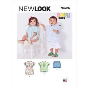 New Look Sewing Pattern N6725 Babies' Separates