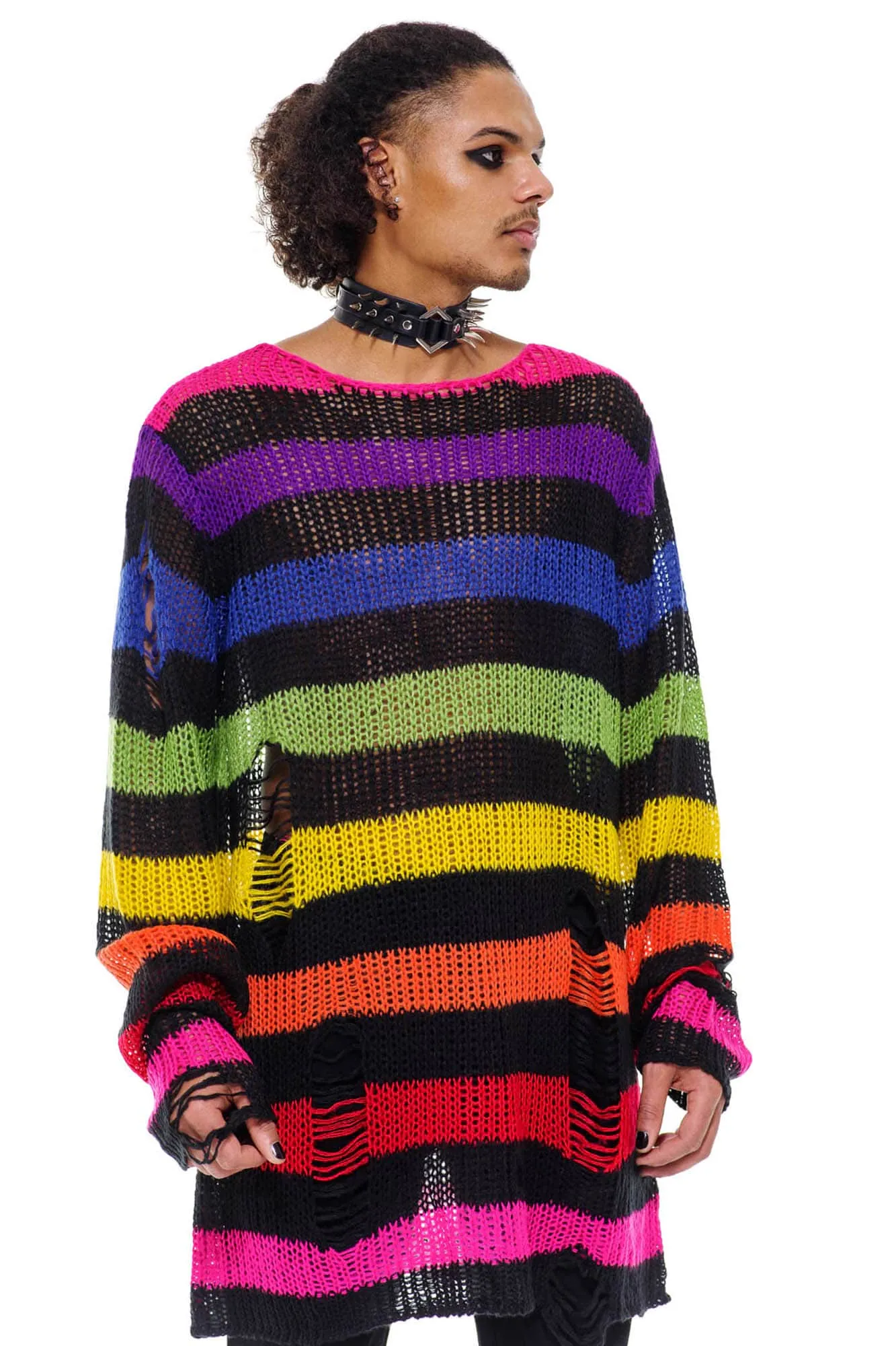 Over The Rainbow Knit Sweater