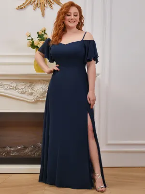 Plus Size Flattering Deep V Neck Wholesale Bridesmaid Dresses