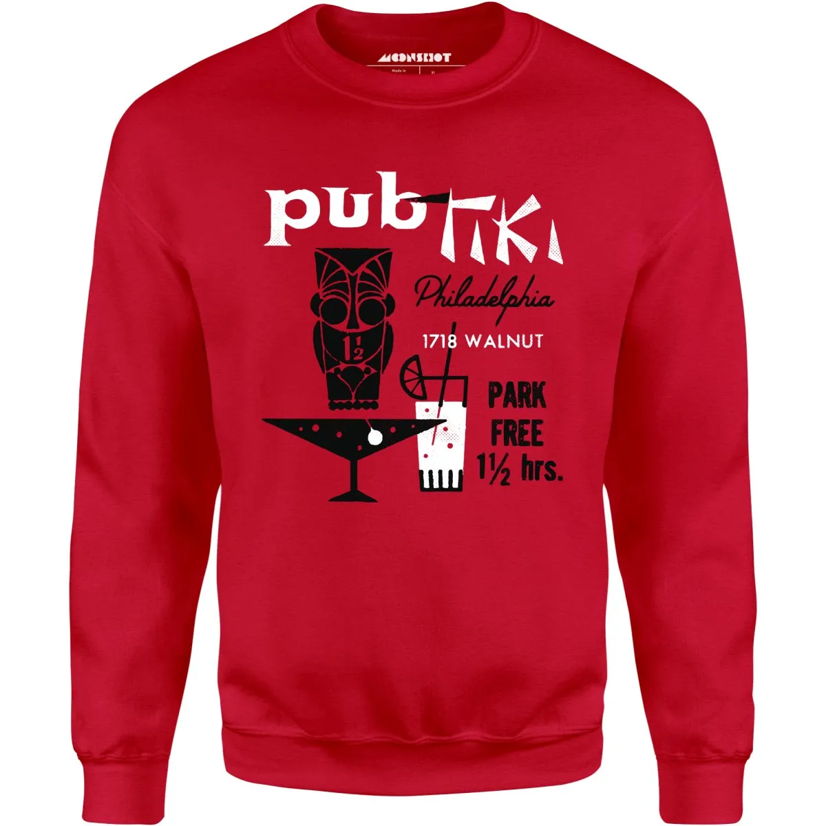 Pub Tiki - Philadelphia, PA - Vintage Tiki Bar - Unisex Sweatshirt