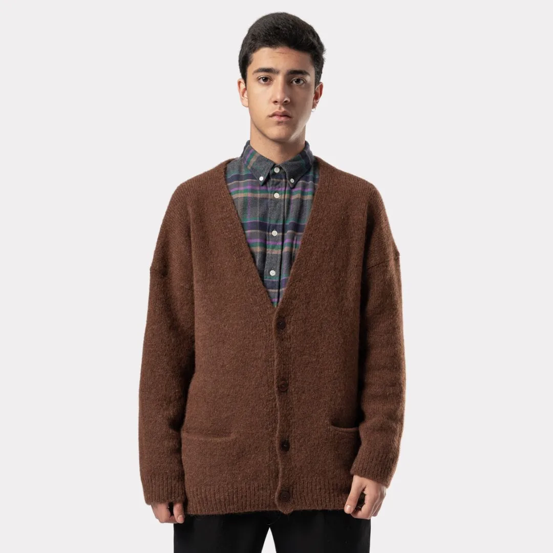 Queiroz Drop Shoulder Cardigan (Cocoa)