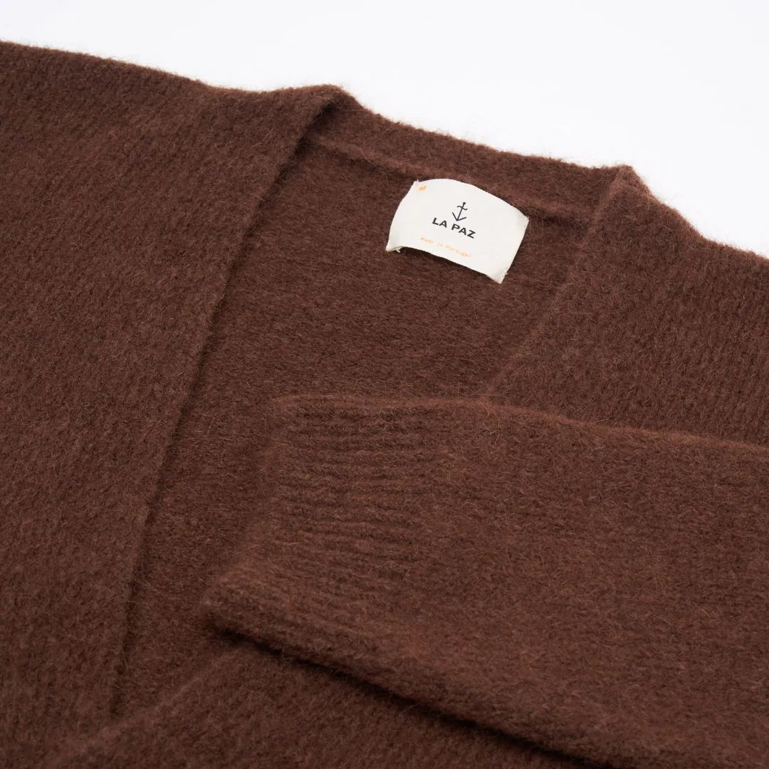 Queiroz Drop Shoulder Cardigan (Cocoa)