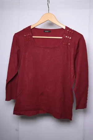 Roman Deep Red Sweatshirt - Medium