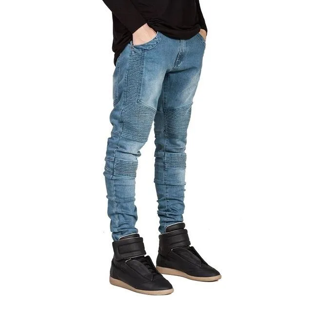 Runway Slim Racer Biker Jeans