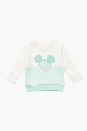 SALE - Embroidered Crewneck Sweatshirt_Summer Mickey Mouse