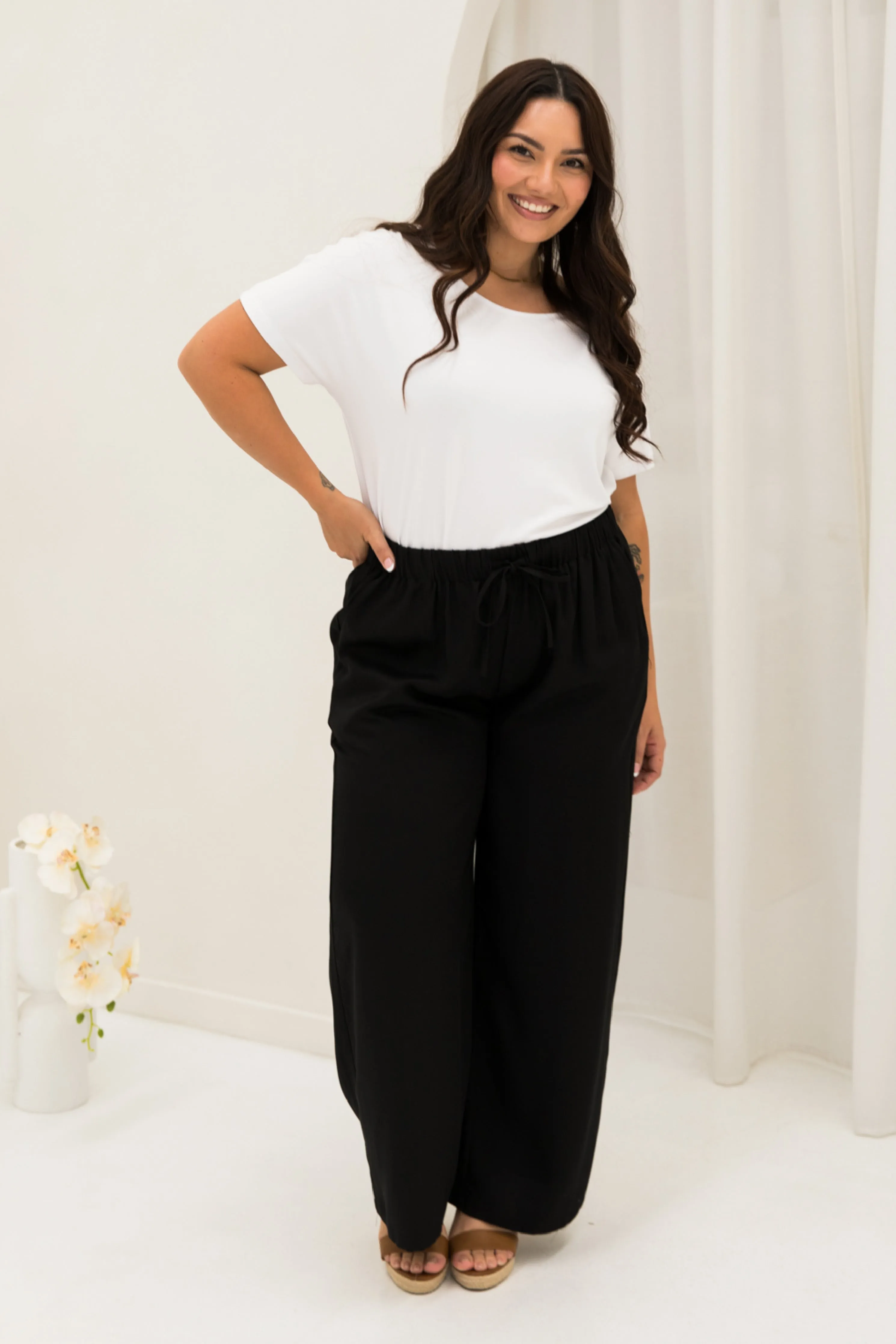 Samara Pant | Black Tencel