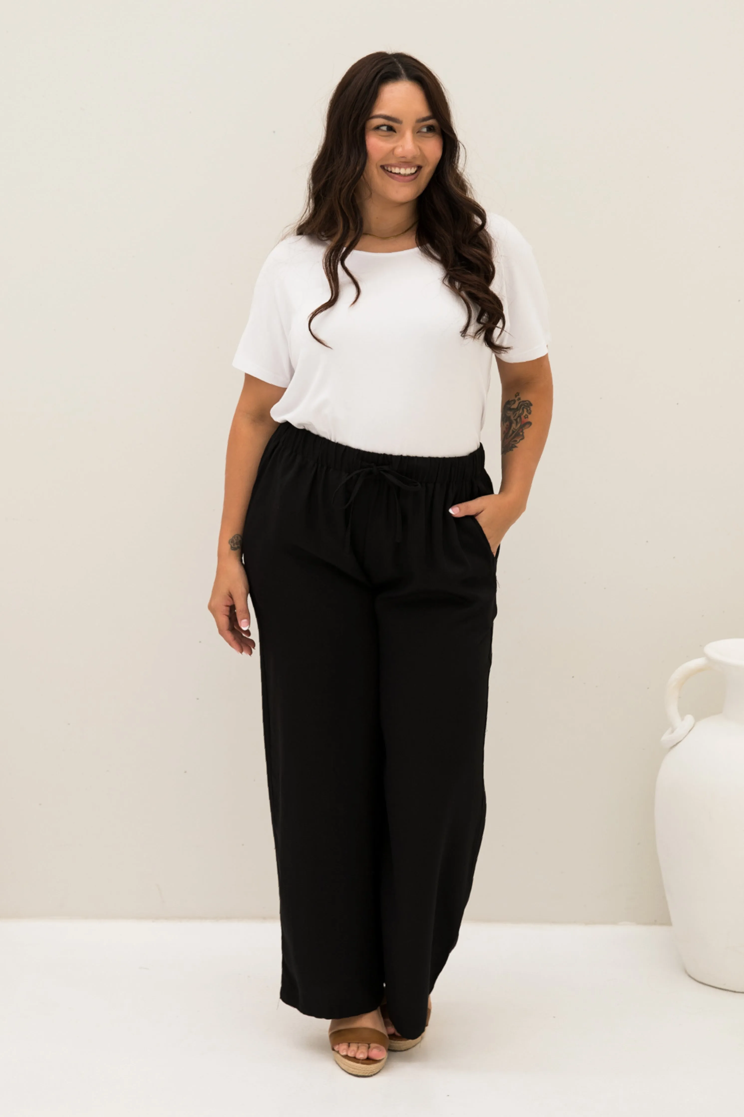 Samara Pant | Black Tencel