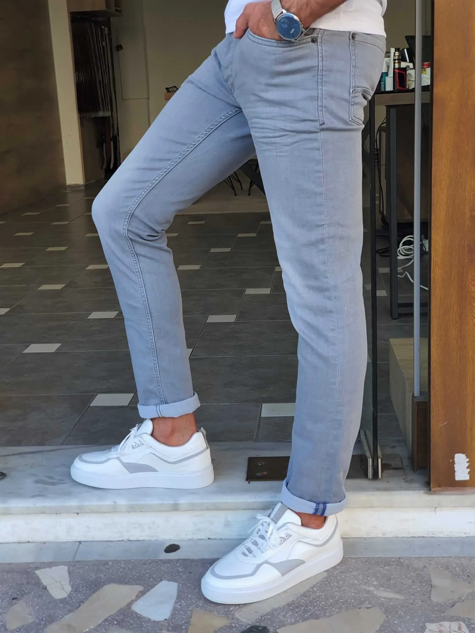 SlimFit Gray Jeans