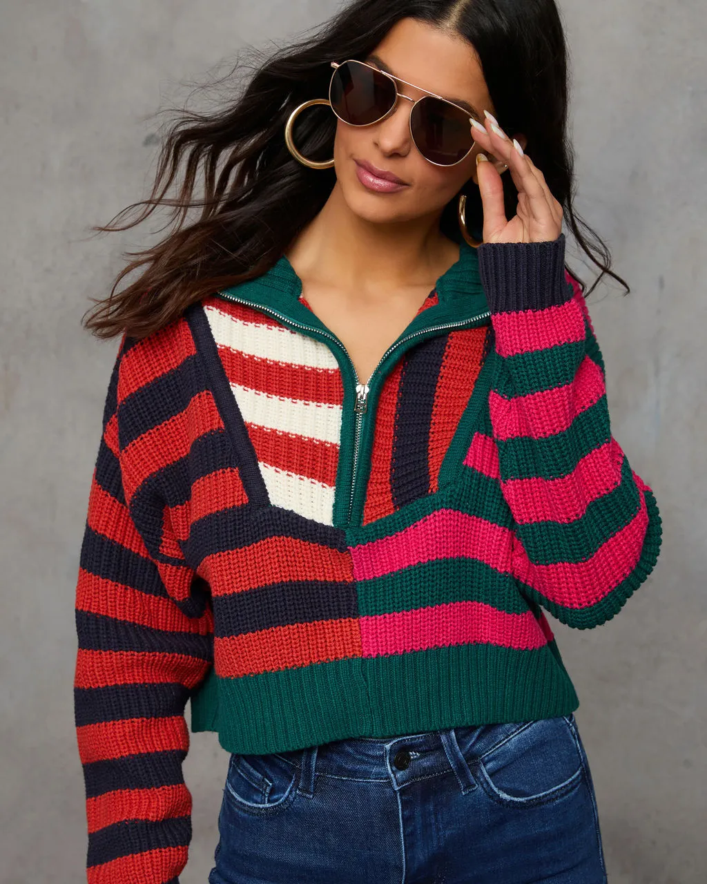 Snuggle Up Quarter Zip Sweater