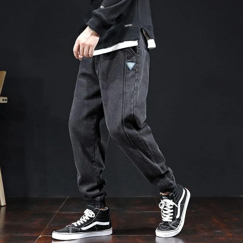 Spring Men's Loose Fit Casual Loose Jeans