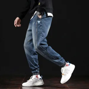 Spring Men's Loose Fit Casual Loose Jeans