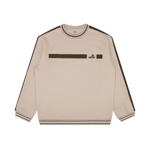 SunDiego Branded Wave Sweatshirt - TAN/COCOA