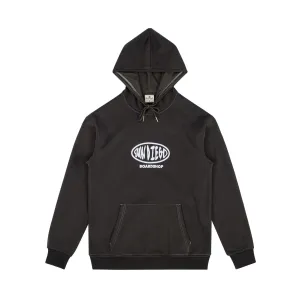 SunDiego Oval Contrast Hoodie - BLACK