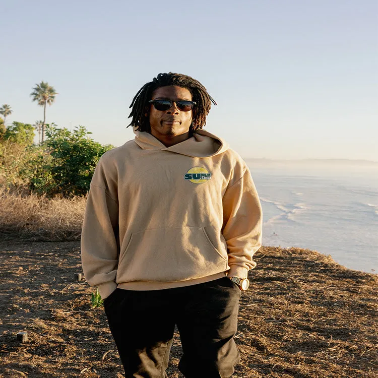 SunDiego Surf Rise Pullover Hoodie- Sandstone